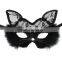 Wholesale Venetian Masquerade Mask Women Girls Sexy Lace Black Cat Eye Mask for Fancy Dress Christmas Halloween Party