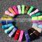 stock colored 5/8'' shiny fold over elastic band