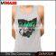 100% cotton printed tank tops for man