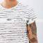 guys stripe print 95% cotton 5% elastane t shirt