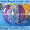half color clear inflatable human body bumper ball ,DIA 1.5M 1mm PVC