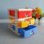 Colorful small 3 tier plastic storage drawer