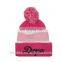 Wholesale acrylic knitted custom pom pom hat