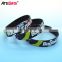 Hot sale black soccer silicone wristband