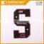 Letter of design chenille embroidery patch for baby