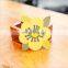 Flower shape brown kraft paper gift cards wholesale