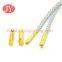 gold color electroplated bullet shape shoelace tips head buckle head