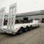 Made in china gooseneck low platform semi low flatbed trailer lowbed truck trailer for sale