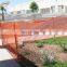 Customized portable orange plastic safety barrier fence