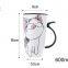 Promotional 20oz Travel Mug Transfer Coated Ceramic Milk Cup Cartoon Cat Mugs