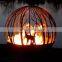 Outdoor custom tree of life design steel sphere fire pits
