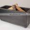 Rustic garden rectangular corten steel fire pit