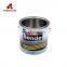 Hot new products 250ml round screw top tin cans with plastic brush 250 ml can 20ml metal