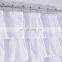I@home Modern Wholesale Eco Friendly Waterproof Bathroom White Ruffle Shower Curtain Polyester