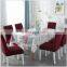 Factory hot sell dining  room waterproof stretch velvet chair covers