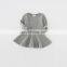 2020 children's clothing autumn cotton girls dress ruffled long-sleeved bottoming children's skirt