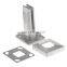 High Quality Casting Stainless Steel 2205 Glass Spigot Without Milling With Level Adjustment Screws