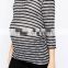 Wholesale maternity clothes stripe long sleeve woman Maternity top