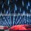 30cm 50cm 80cm of 8 Tubes waterproof LED Meteor Shower Lights for Christmas tree or Halloween illumination