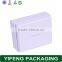Empty cardboard candy chocolate paper truffle boxes with clear lid