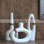 2021 hot sale products white unique shape vase cheap vases
