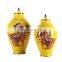 High-end Mideast Luxury Style Decorative Craft Tabletop Ceramic Storage Jar with Lid for Home Decor