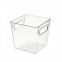 Plastic Storage Bins Clear Pantry Organizer Box Bin Containers for Organizing Kitchen Fridge, Food, Snack Pantry Cabinet, Fruit, Vegetables