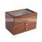 Custom high-end jewelry storage wooden boxes with logo print accept oem odm order