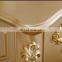 Golden color folding mirrored cosmetic cabinet makeup dresser table for bedroom