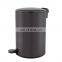 Amazon black household kitchen soft closing metal pedal waste bin dustbin dustbin with cover