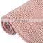 Hot selling good feedback towel shaggy bath mat non slip chenille bathroom carpet mat