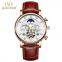 KINYUED J025 Automatic Watches Men Luxury Brand 2018 Mechanical Skeleton Watch Mens Moon Phase Calendar Sport Male Clock add Gif