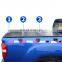 Truck accessories hard folding tri fold pickup bed covers hilux tonneau cover for Toyota hilux vigo revo