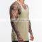 Cotton Men Slim Fit Gym Sleeveless Tank Top with high quality