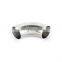 304 316L Stainless Steel Sanitary  Pipe Fittings 90 Degree Elbow wraps elbow brace