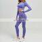 Hot sale women fitness apparel custom seamless yoga set ribbed 2 piece workout yoga suit sets