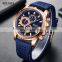 MEGIR 2101 Sports Quartz Watches Men Wrist Brand Chronograph Military Wristwatches Simple Silicone Watch Relogio Masculino