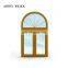 PVC curve casement  Windows America Europe style windows  pvc casement windows with crank shaft top arch