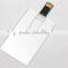 New credit card shape transparent usb flash drive
