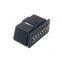 ST-SOM-015B 24V Right Angle J1962 male Connector Brass Golden Plated Soldering type 12V 24V 16 pin obd connector