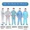 Protective clothing One-piece isolation suit medical coveralls  /Non sterile medical isolation clothing