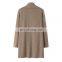 Erdos Manufacturer's 100% Cashmere Long Casual Cardigan Sweater for Ladies Winter Season Solid Pattern with Front Logo
