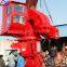 Electric Hydraulic Grab Crane Telescopic Knuckle Boom Crane Lifting Crane on Boat/Deck/Ship