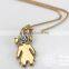 Fashion jewelry robot pendant necklace for Children's Day gift