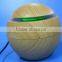 Hot Selling Wooden Colored Ultrasonic Aroma Humidifier with color changing LED blinking