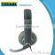 PU materials 3.5mm Stereo Headphones Headset with Mircophone and Volume keys