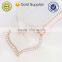 Fashion high quality crystal double chain neckace