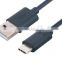 Xinya 2016 best selling black USB 2.0 to type-c cable for charging and data transmission