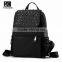 china  shop 2016 newest black rivet leather bags backpack for girls