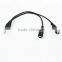 Factory price audio 1 male to 2 female RCA spliter for mobilephone/computer/game player